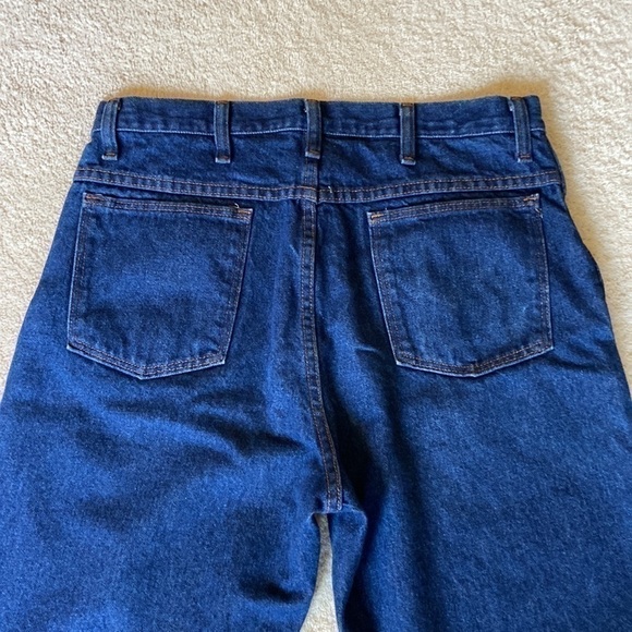 𝅺legendary Gold Men's Straight Leg Jeans with Frayed Hem Size 34 x 26.5 - Picture 8 of 14